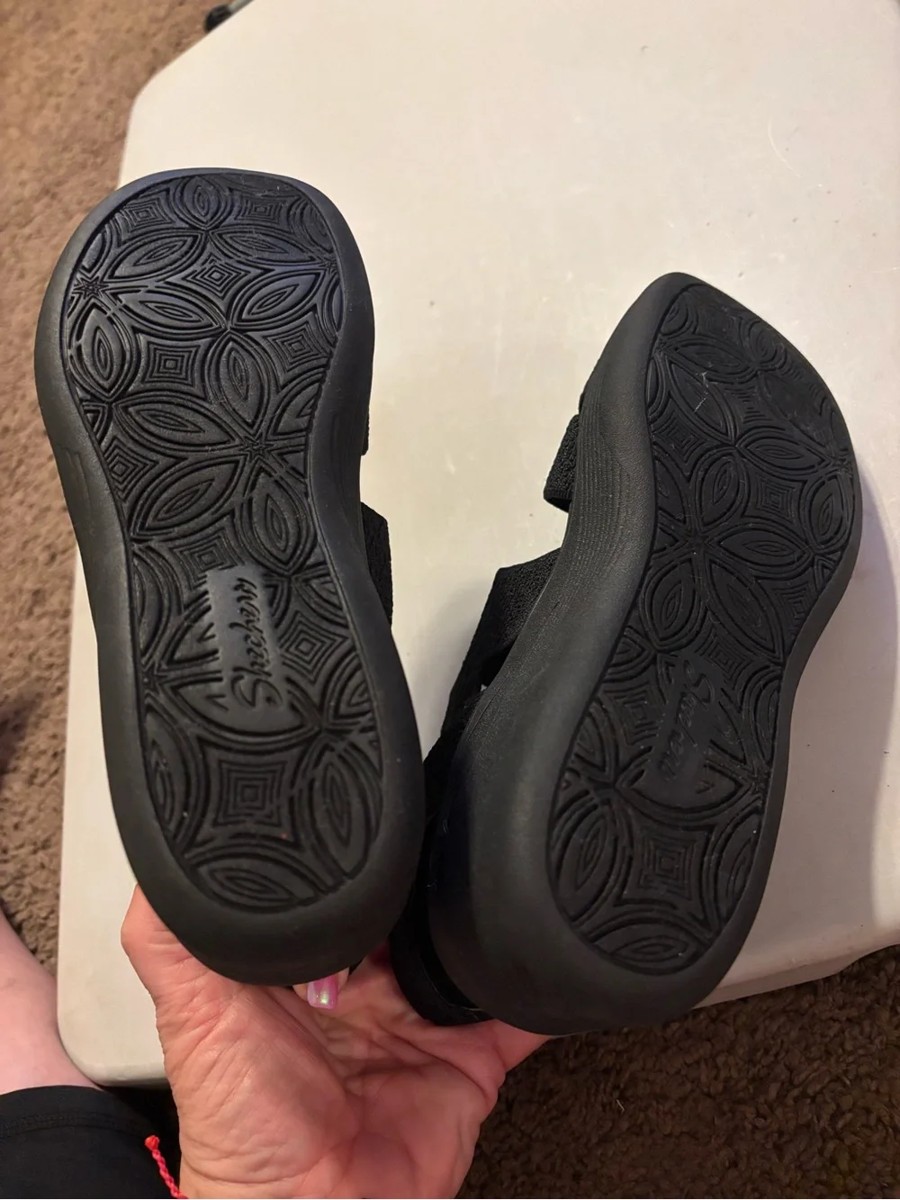 Skechers  Women's Pier-Lite-Slip On Sandals in black
